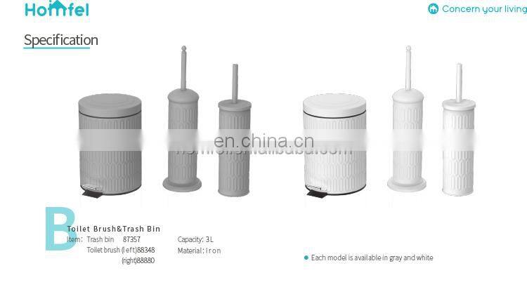 Round Trash Bin Entry-level Powder Coating Pedal Bin With Removable Inner Bucket