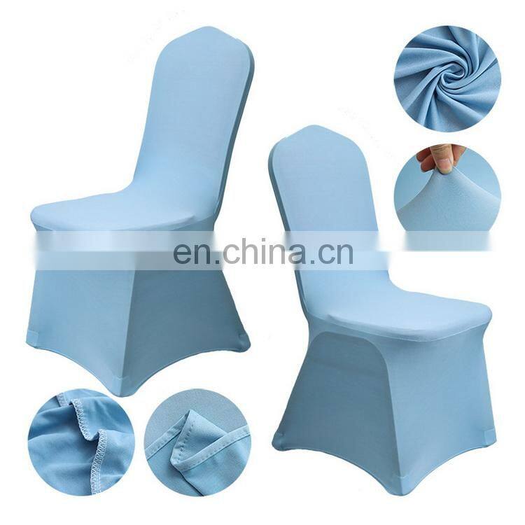 Amazon Hotsale Universal Fit Stretch Wedding Spandex Chair Covers For Living Room Dining Room