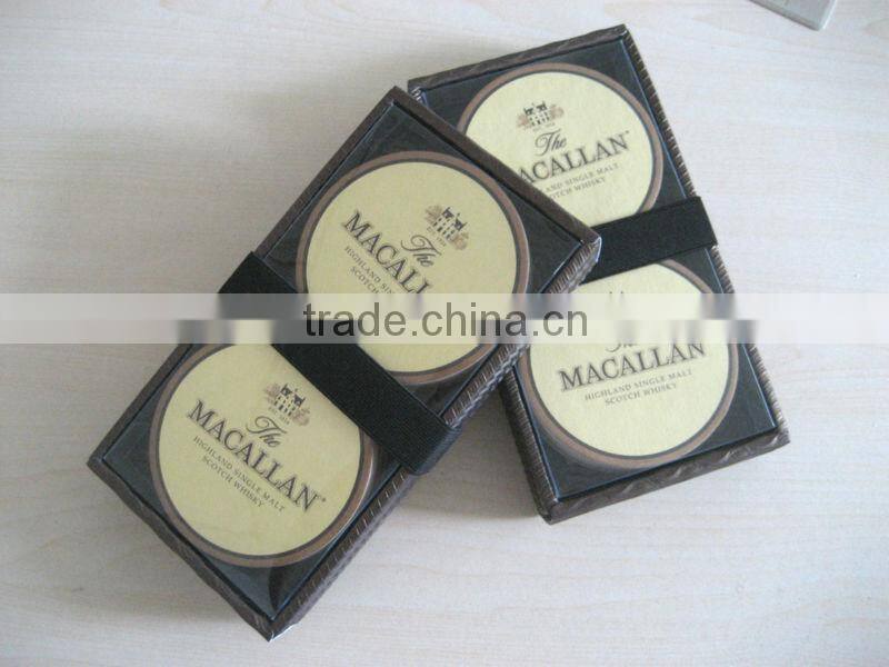 plain white coasters, white paper coaster cheap price, stamping coaster