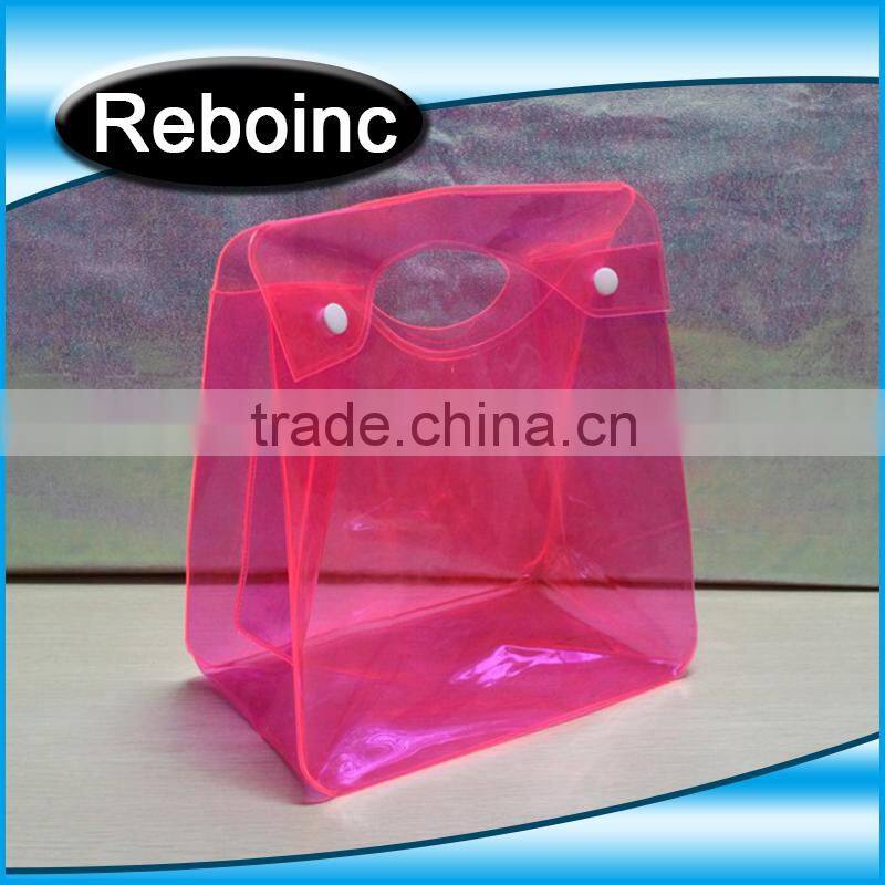 High quality pvc button makeup bag with customized logo XYL-C004