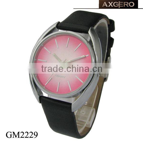 japan movement unisex leather ladies fancy wrist watches