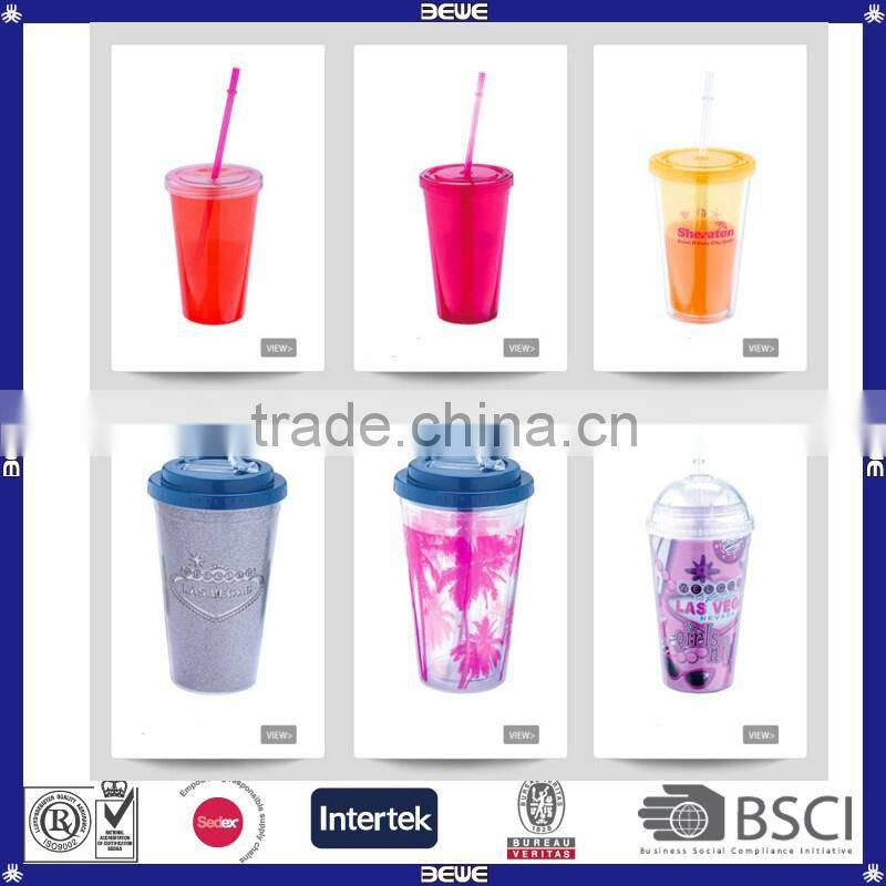 Hot sell customized double wall plastic tumbler for sale