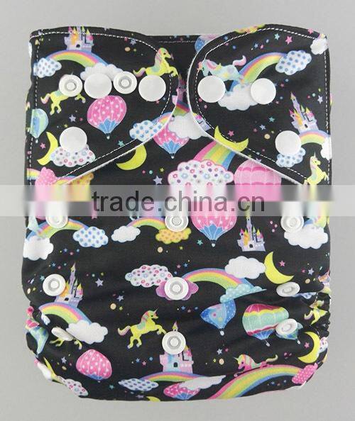 New Arrival Hip Snaps Baby Diaper Customized One Size Cloth Diaper