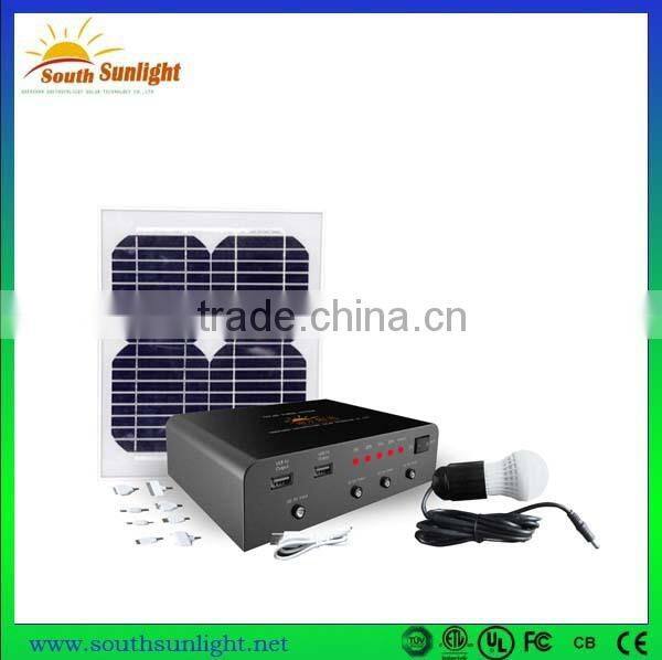 New design 10W 20W multimedia portable solar lithium power generation system made in China