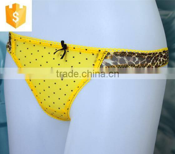 2016 Hot-selling yellow sexy women thong