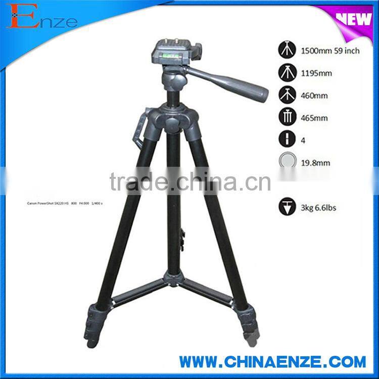 New Products for 2016 high stability aluminum camera stand tripod with carrying bag