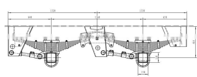 L1 trike trailer axle