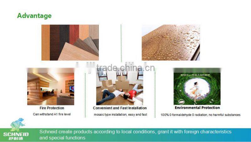 Wood Grain Wood Plastic Composite Anti- termite marble flooring