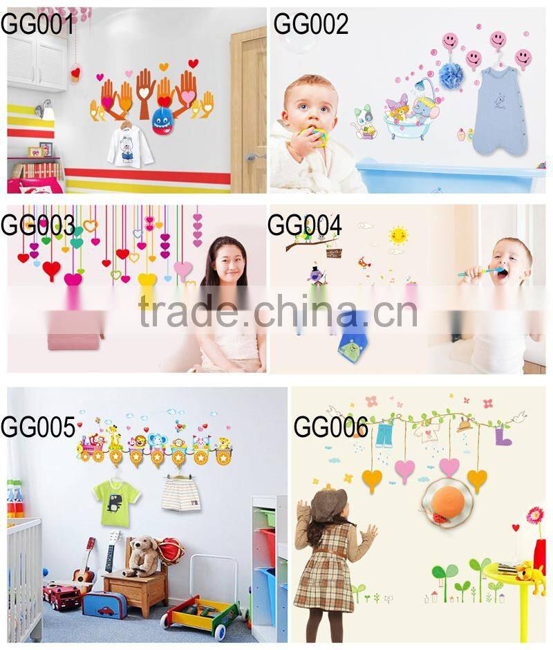 New arrival wall sticker add hook up wall decals