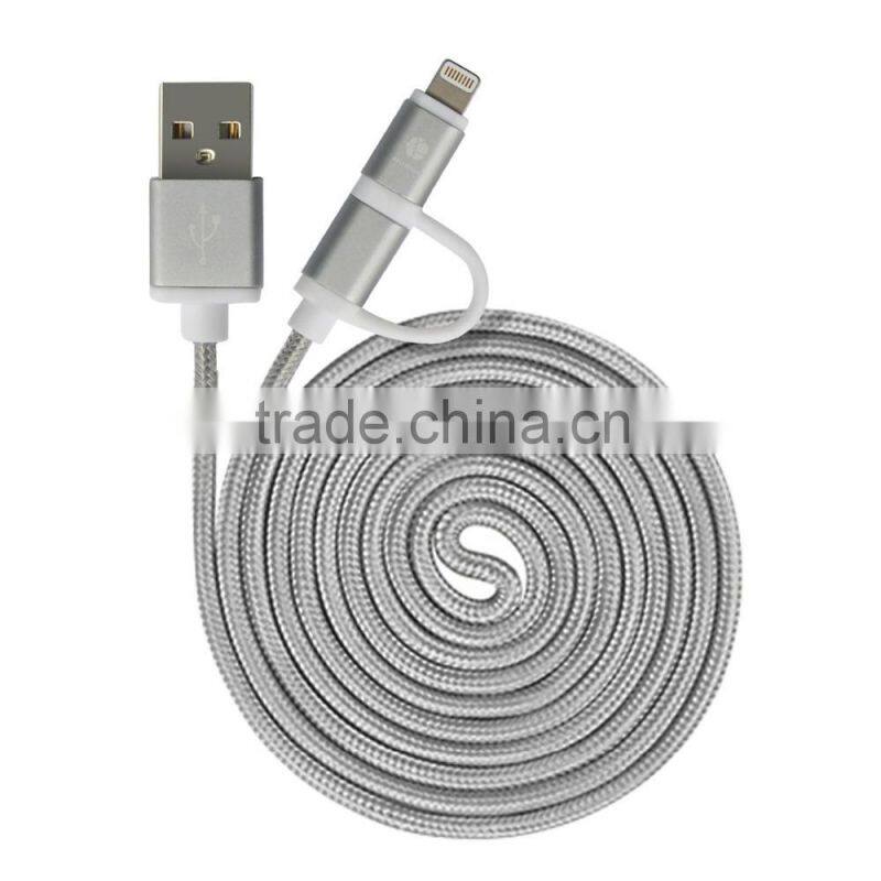 MFi cable for iPhone5, MFI Cable with Micro USB for Samsung
