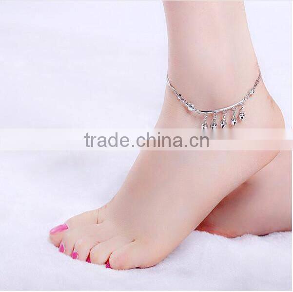 Hot selling 925 sterling silver South Korea fashion star anklets