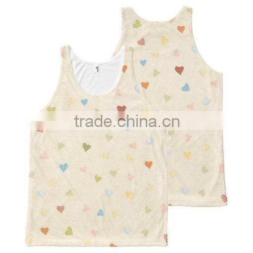 hot sale stylish cotton plain dri fit custom tank top for girls