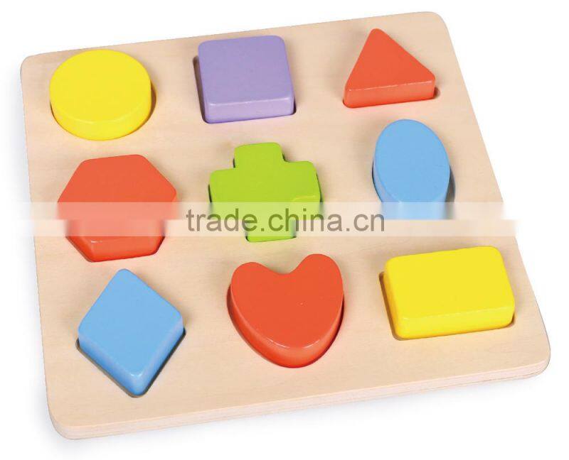 Top Bright Megge rainbow tube game children wooden toy shape sorting toy confirm to EN 71 and ASTM