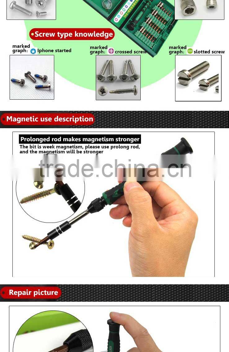 LAOA 38 in 1 high precise screwdriver set for repair cellphone clock laptop