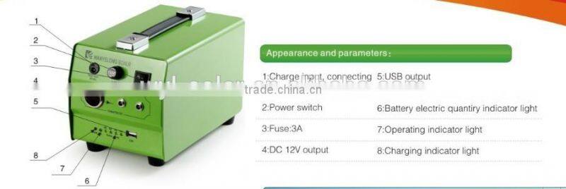 -Mini DC solar system with 10w solar panel to Lighting and Charging Phones for remote area