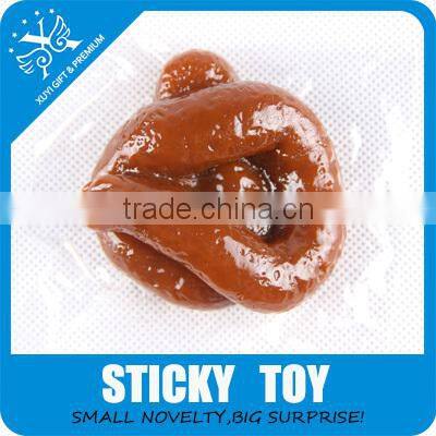 Sticky toy tpr squishy dog shit cheap shit promotional gift and toys