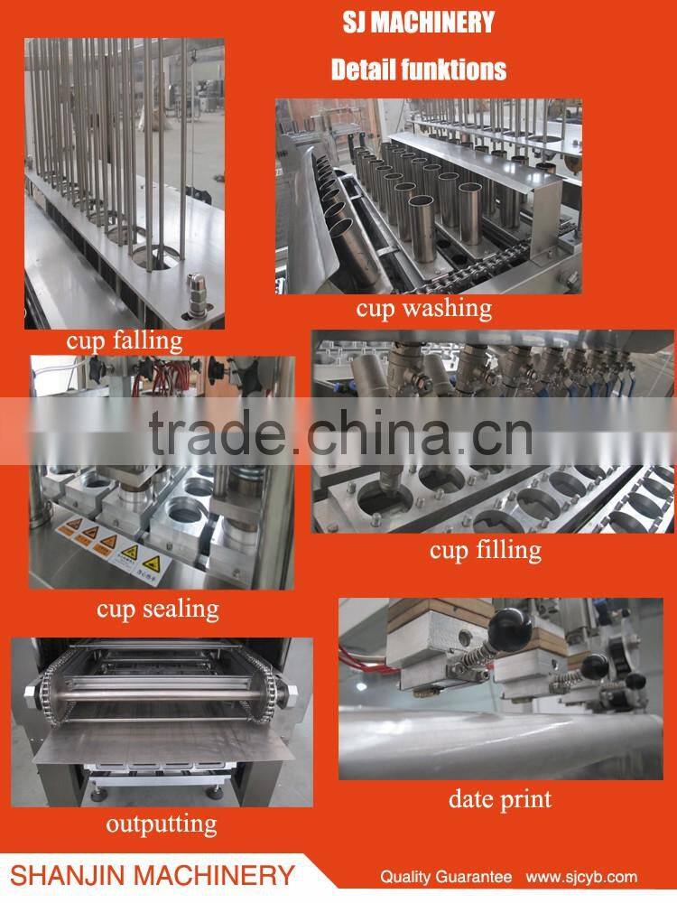 juice cup filling sealing machine / water cup filling machine / water filling machine cup