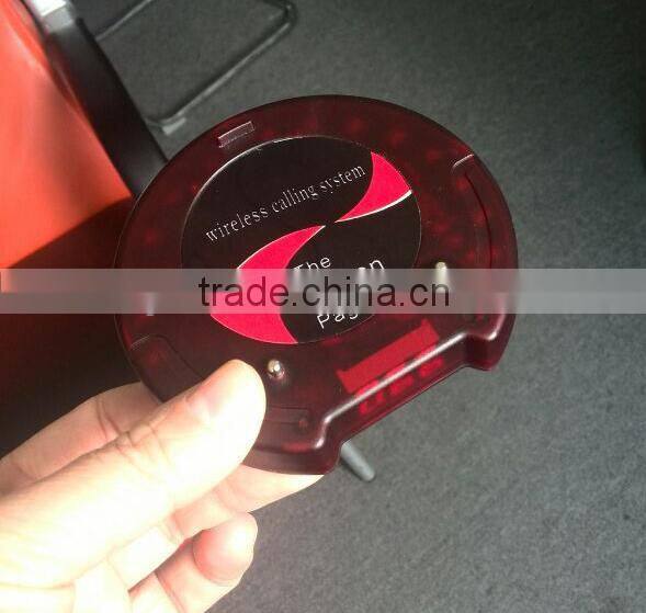 HOT SELL Wireless guest paging system Restaurant calling Transmitter wireless coaster pager