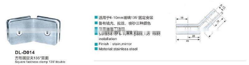 china supplier cheap Stainless steel glass shower door hinge(DL-D014)