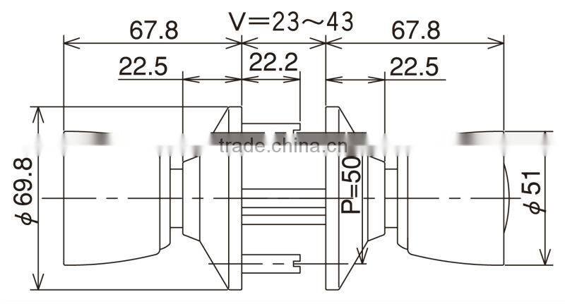 Japanese high crime comfortable operation with smooth key insertion