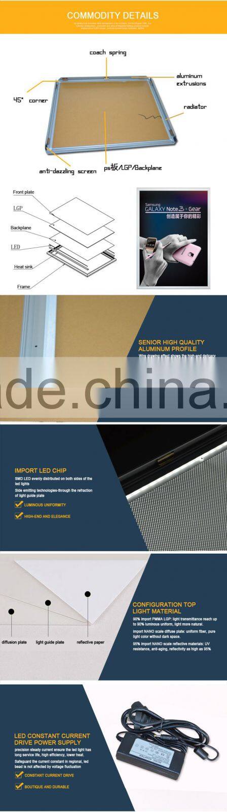 Edgelight AF2A-M1 mirror advertising light boxes china supplier