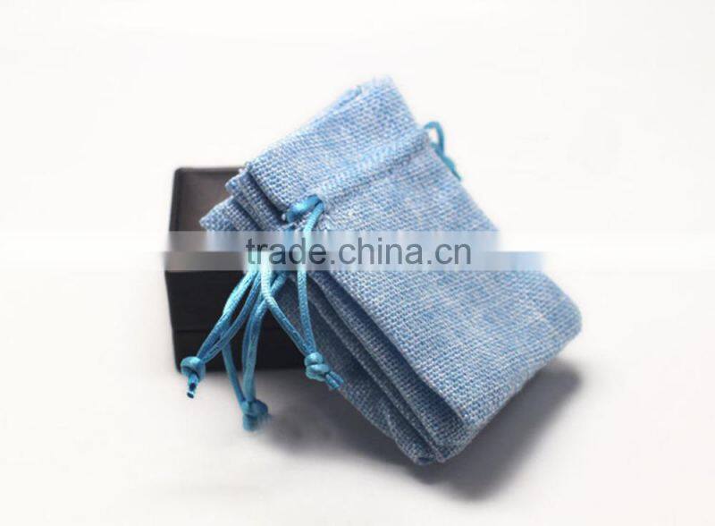Cute Design Jewelry Package Linen Lint Different Material Drawstring bag Linen Drawstring Bag