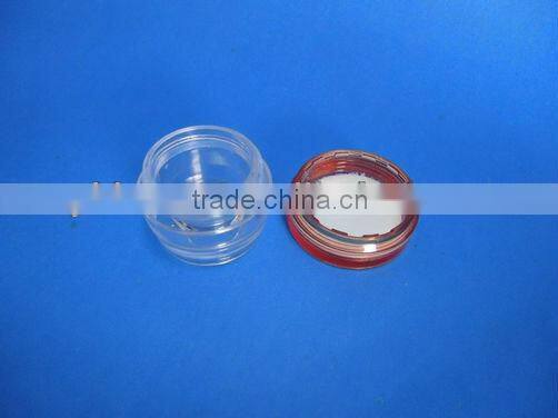 Round cosmetics empty cream jars with lids
