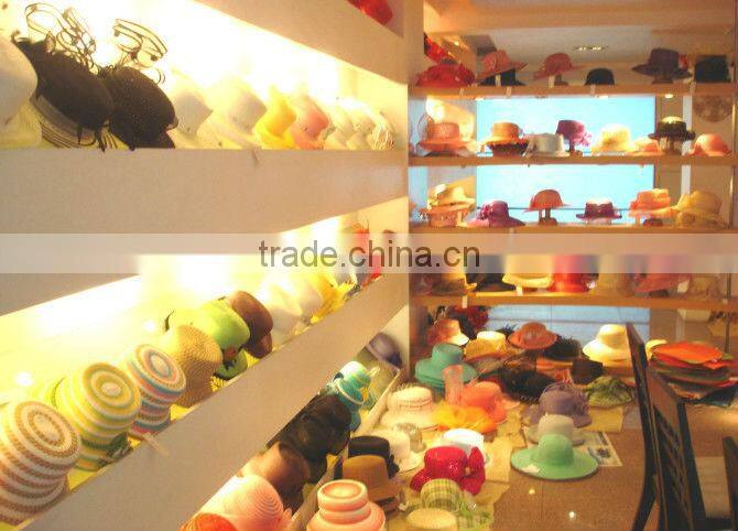 paper straw hats/beach hat/ girls hat /plaid sunny hat cheap