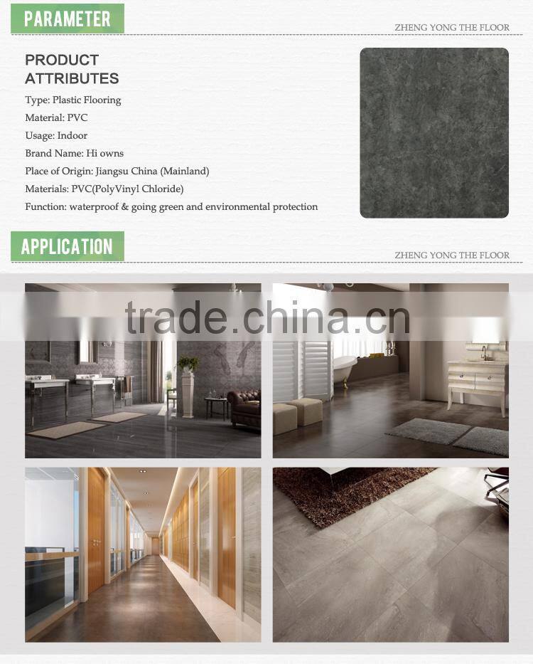 All sorts of color Shale PVC Flooring can be used indoor,Dryback PVC Flooring