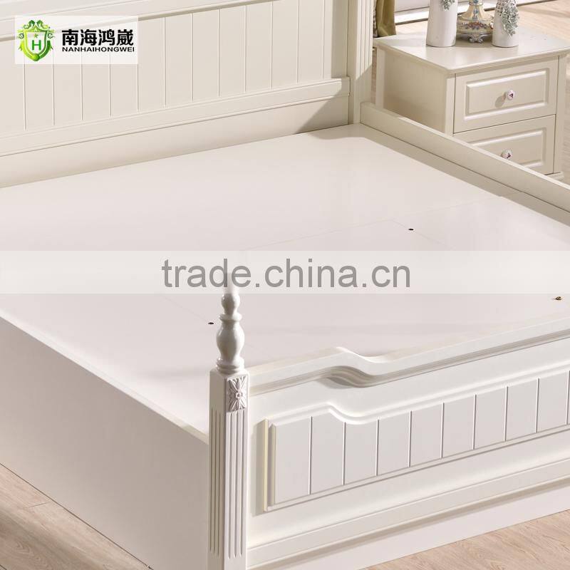 Wholesale White Bedroom Set English Country Style Furniture