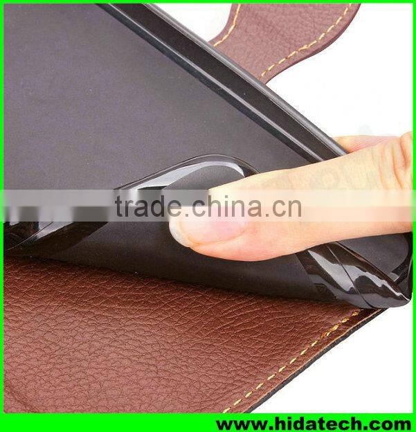 Wholesale Leaf Magnetic Buckle Leather Flip Cover Case for Apple iPhone with Strap