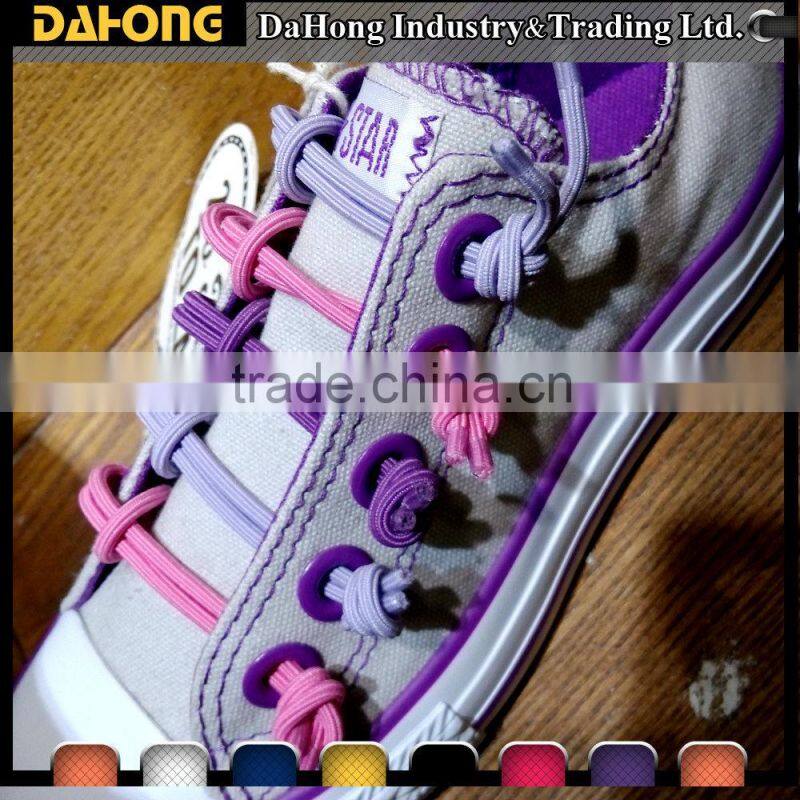 custom New Creative design elastic lazy shoe laces