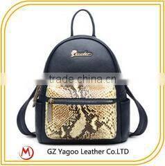 Wholesale factory price waterproof canvas leather notebook laptop backpack