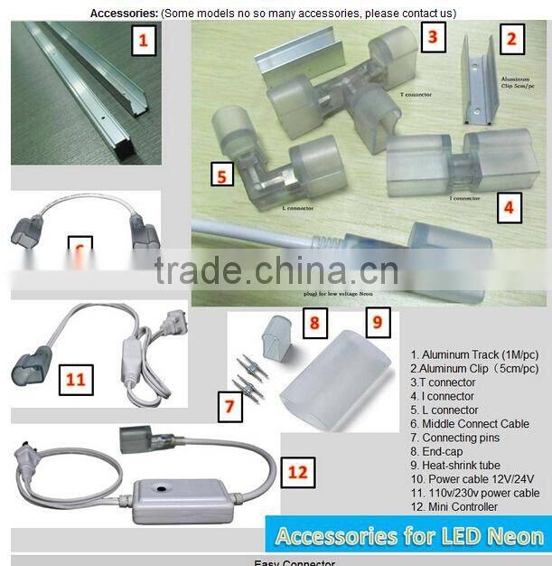 Holiday Decorative led neon light tube, LED neon flex light, led neon light