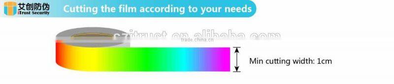 Holographic transfer packaging foil