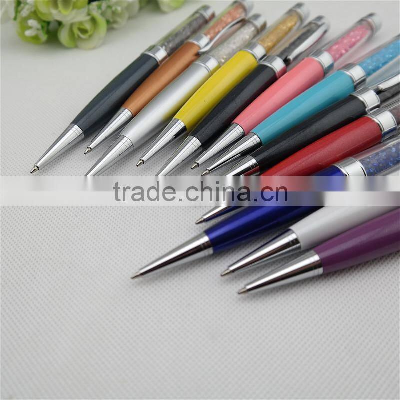 TCR-0802 Fat novelty crystal ball pen , 3 in 1 crystal pen with usb drive
