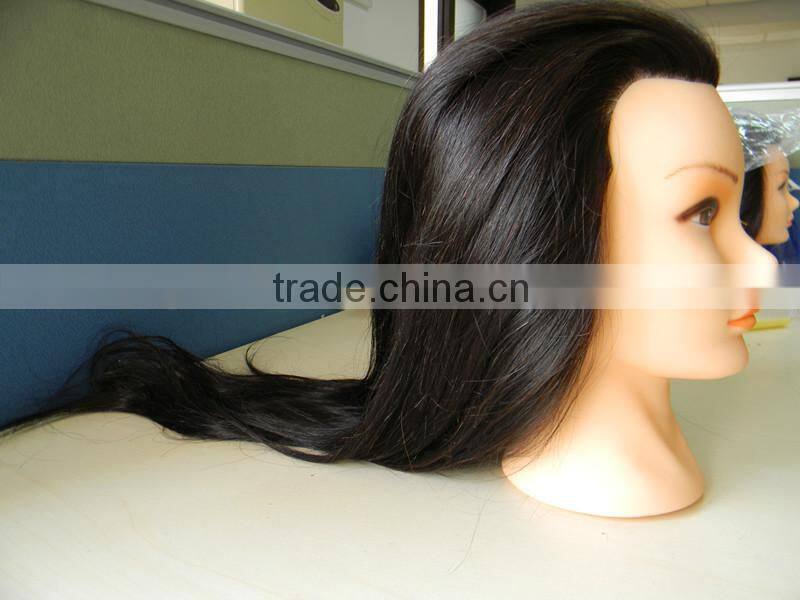 2015 high quality product 100%human hair human hair training mannequin hair training head