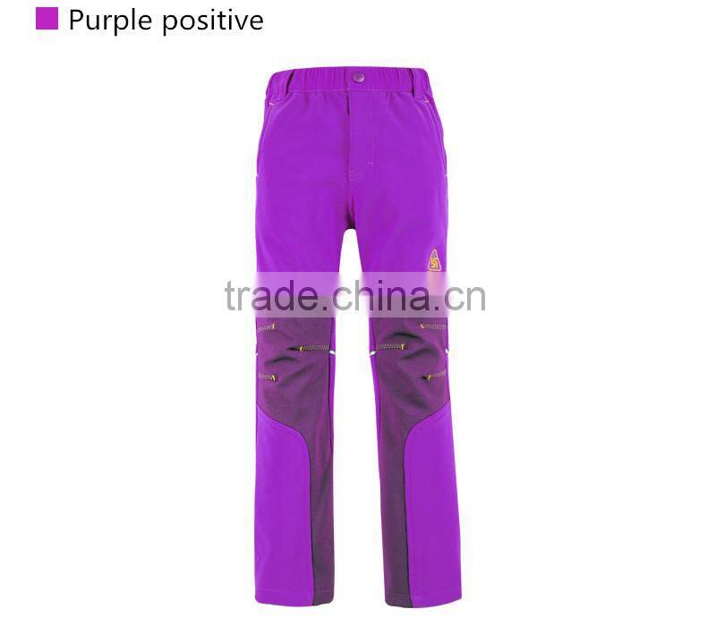 Top fashion children ski pants waterproof breathable anti-static anti- pilling