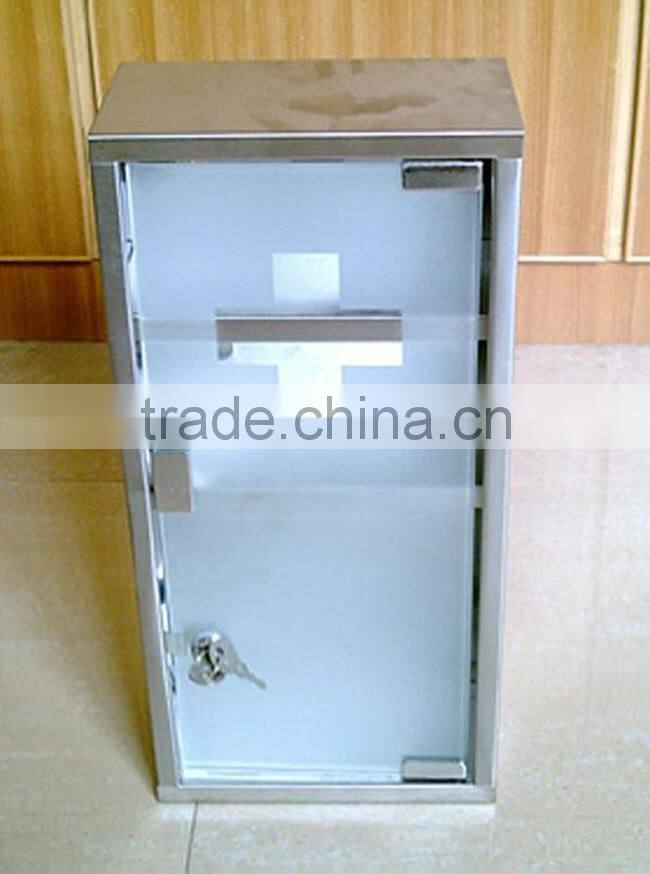 3 shelf polished metal medicine box metal medicine chest steel medical box first aid kit