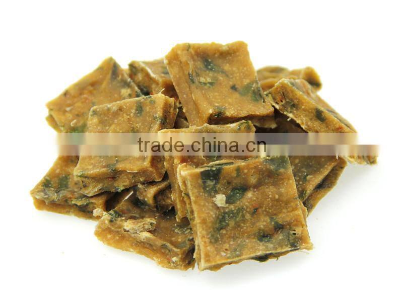 2015 new wholesale OEM dry rabbit with vegetable fillet dog snacks