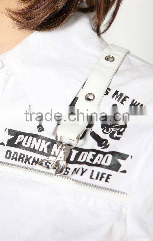 VISUAL PUNK Gothic KERA Lolita shirt Blk 71038