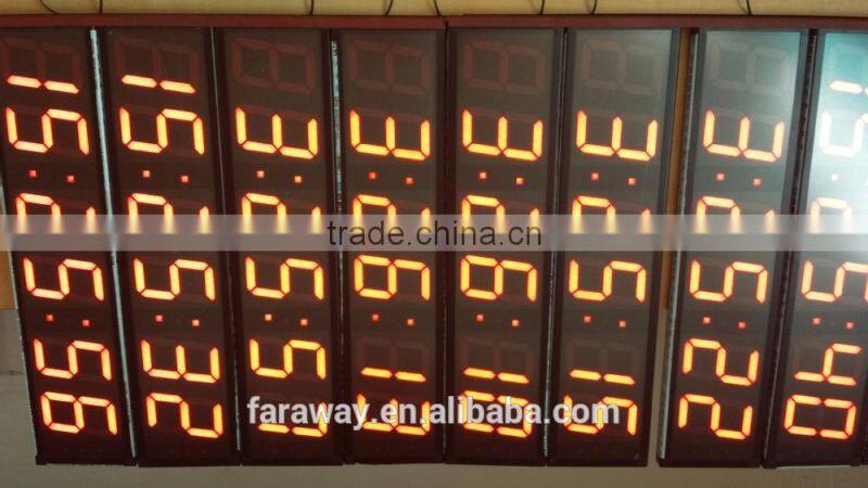 6"&7" large red remote led digital timer clock with countdown/countup function for sports