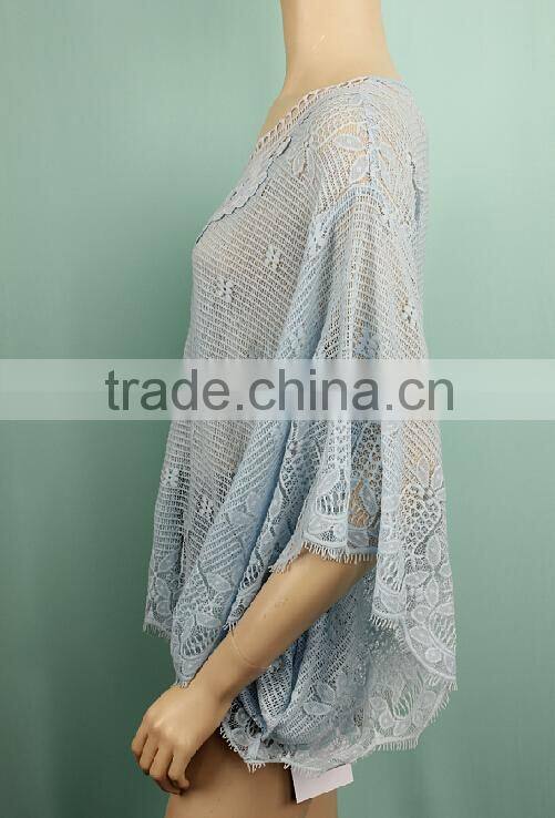 New fashion women lace tops blouse designs DT140730705