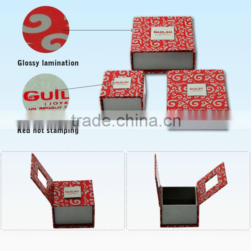 Custom Logo Printed Ring Box Wedding Paper Box