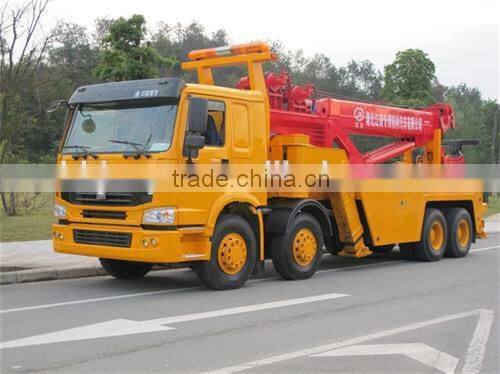 HOWO 8X4 Heavy Duty Rotator Towing Wrecker Truck For Sale