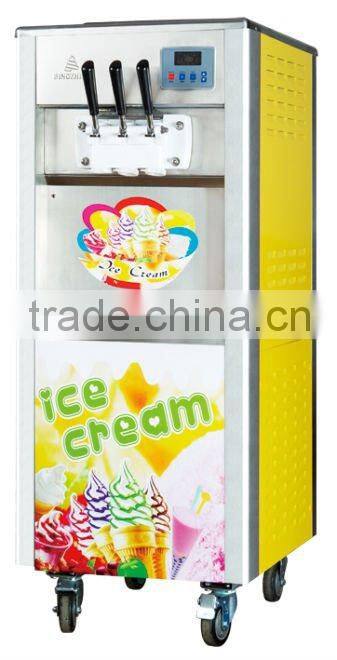 New Surface Appearance Soft Ice Cream Machine With 3 Flavor