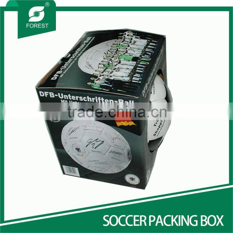 PAPER PACKING BOX WITH HOLE FOR FOOTBALL