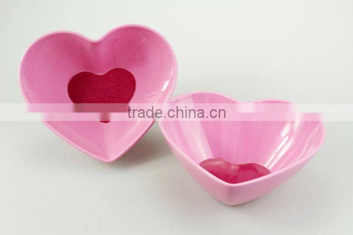 Popular different type melamine love heart sweet tea cup
