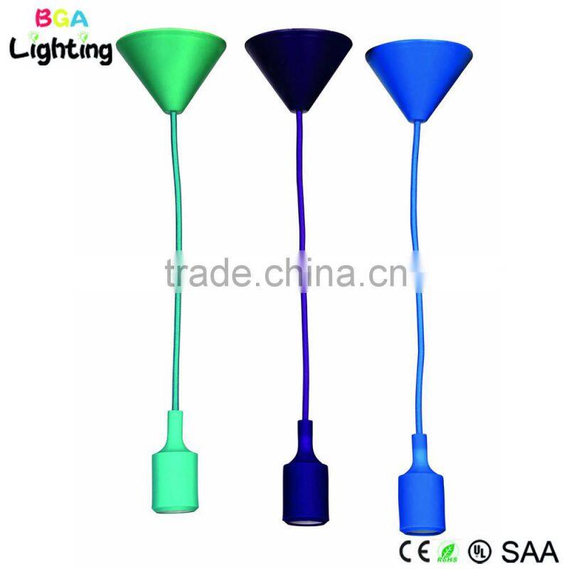 SAA E27 Silicone Mini Hanging Lamp Rubber with Plastic Canopy