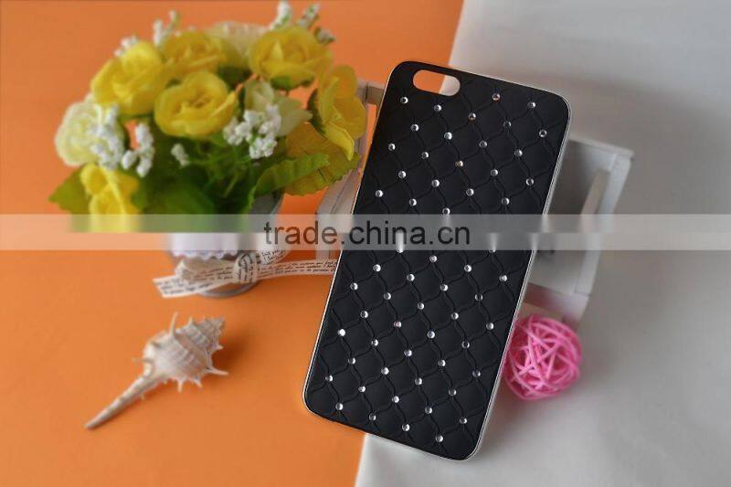 Perfect silicone seting diamond cell phone case for iphone 6 series